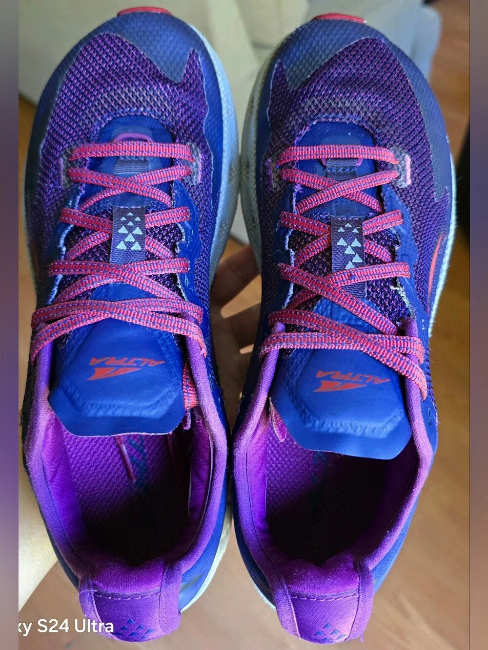 Sz 9.5 Women's ALTRA TIMP 4 EGO MAX Footshape 'Dark Purple/Blue' Running Shoes